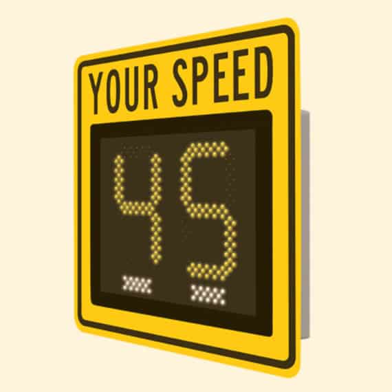 Digital speed sign for sale